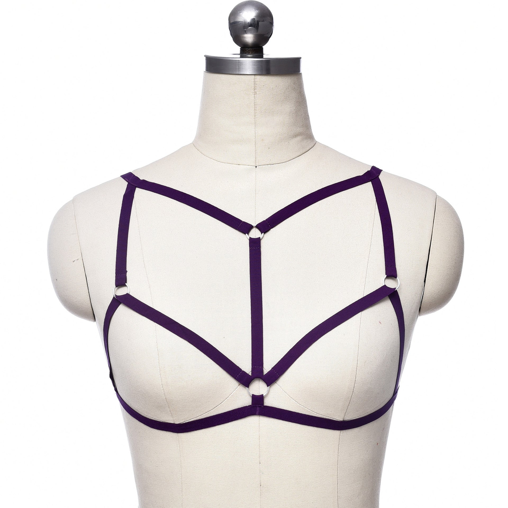 Extreme Sexy No Bra Red Bondage Harness Lingerie