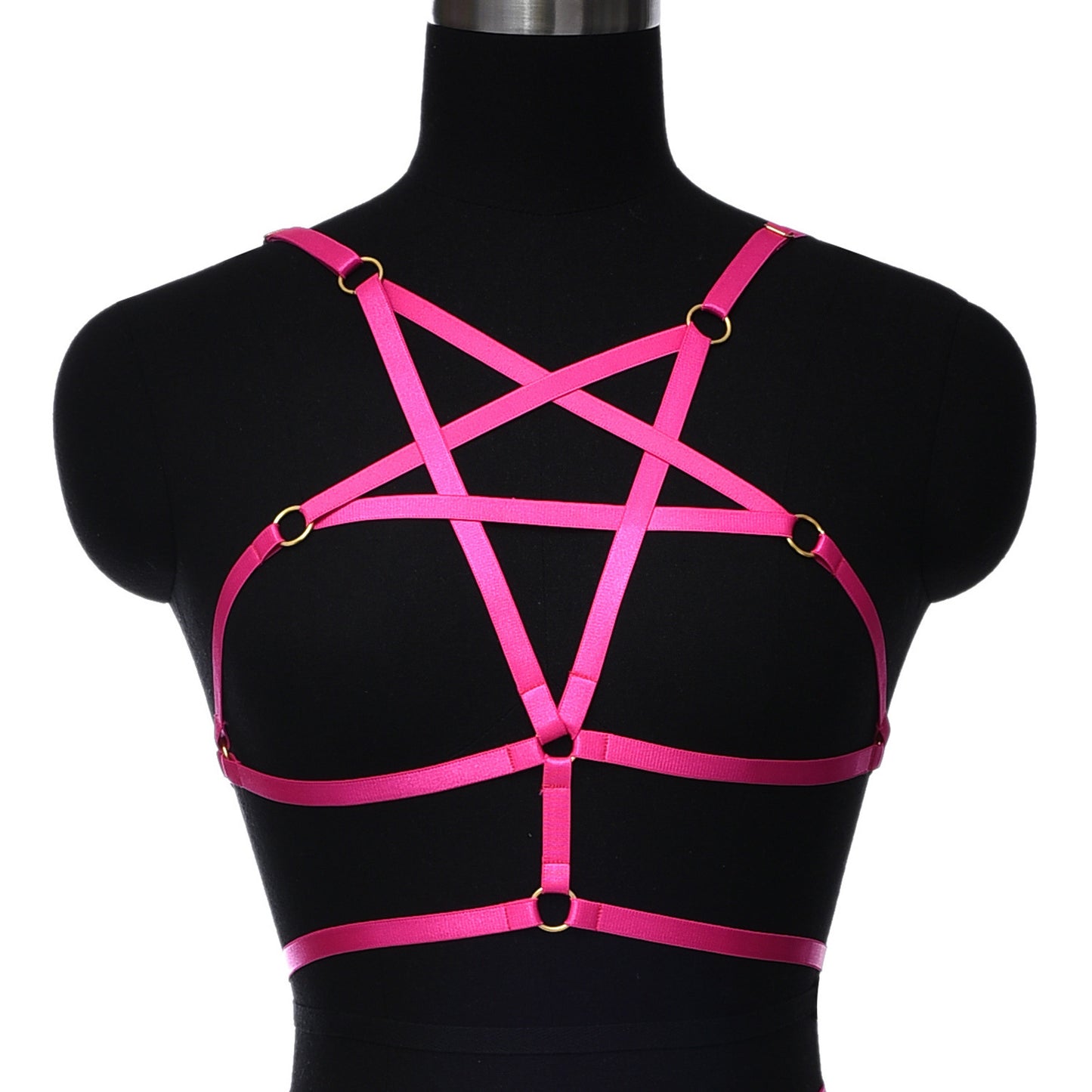 Extreme Sexy No Bra Red Bondage Harness Lingerie