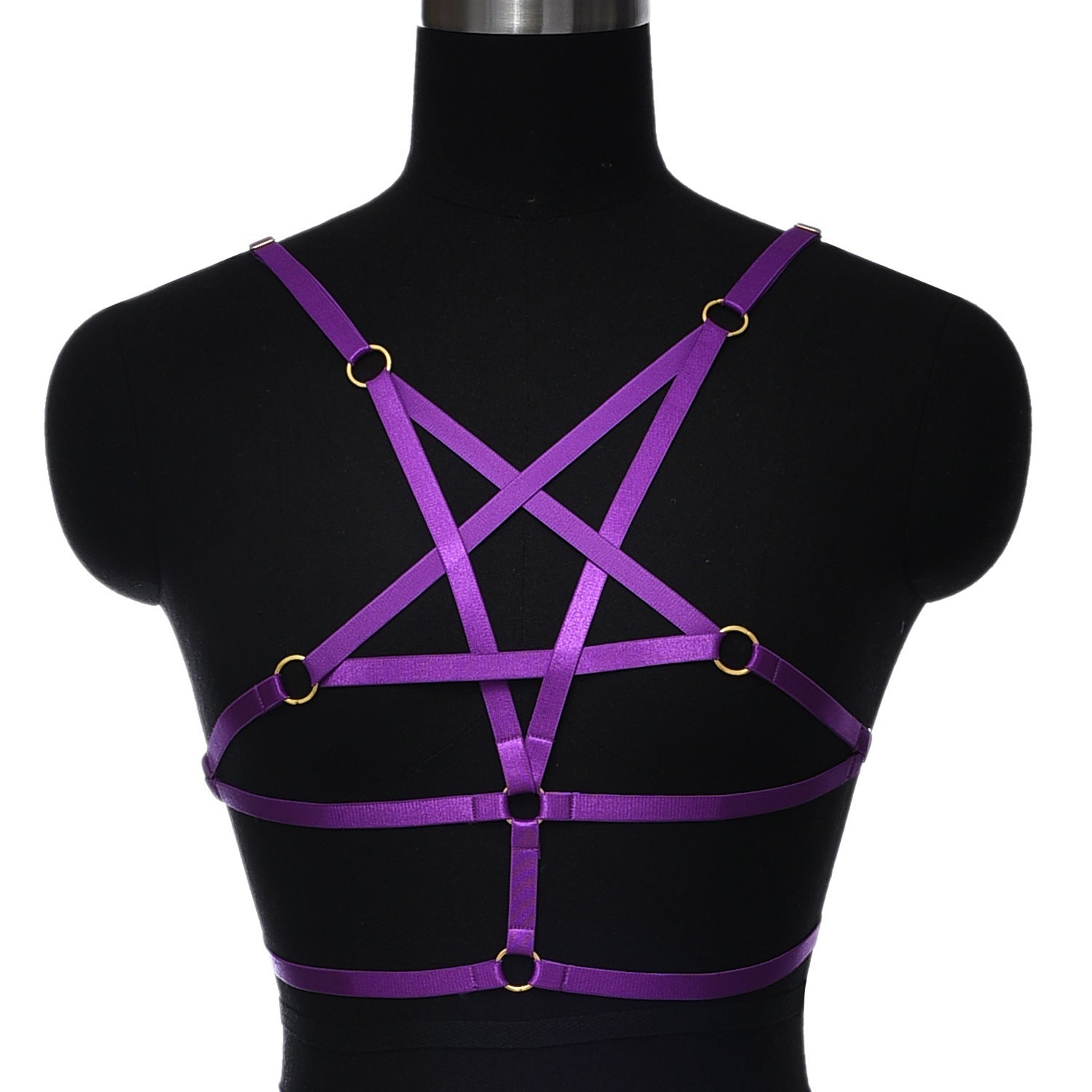 Extreme Sexy No Bra Red Bondage Harness Lingerie