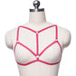 Extreme Sexy No Bra Red Bondage Harness Lingerie