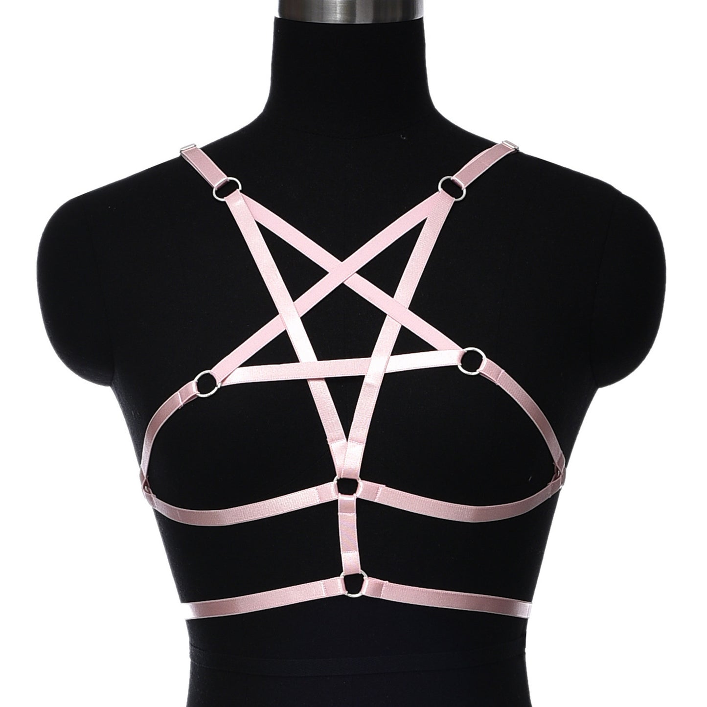 Extreme Sexy No Bra Red Bondage Harness Lingerie