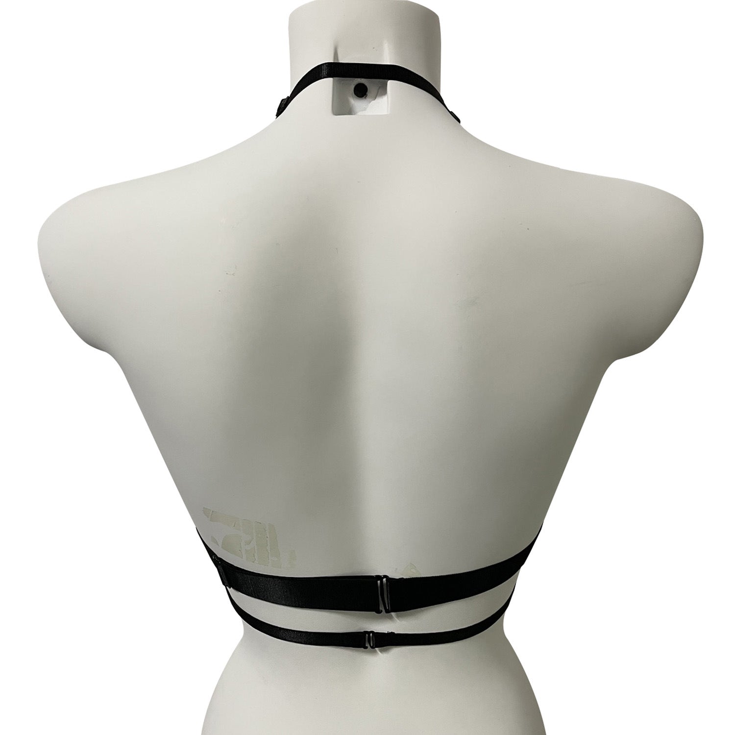 Extreme Sexy No Bra White Body Harness Lingerie