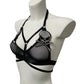 Extreme Sexy No Bra White Body Harness Lingerie