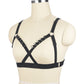 Extreme Sexy No Bra White Bondage Harness Lingerie