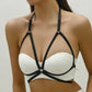 Extreme Strappy Bra Red Black Body Harness Lingerie