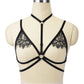 Extreme Strappy Bra White Black Body Harness Lingerie