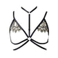 Extreme Strappy Bra White Black Body Harness Lingerie