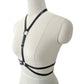 Extreme Strappy Bra White Black Body Harness Lingerie