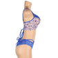 Floral Sexy Valentines Lingerie Set Blue sexy lingerie mature🌹