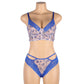 Floral Sexy Valentines Lingerie Set Blue sexy lingerie mature🌹