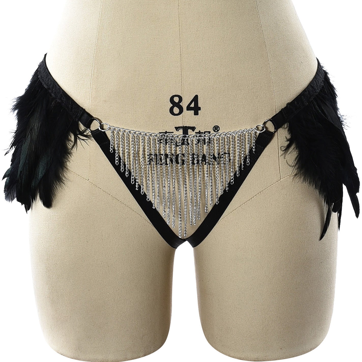 Hot Best Crotchless Panties Sexy Bdsm Lingerie Harness Feather Thong