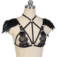 Hot Sexy Bra Sexy Bondage Harness Lingerie Feather Bra