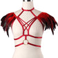 Hot Sexy No Bra Sexy Body Harness Lingerie Feather Bra