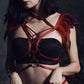 Hot Sexy No Bra Sexy Body Harness Lingerie Feather Bra