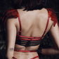 Hot Sexy No Bra Sexy Body Harness Lingerie Feather Bra