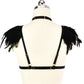 Hot Strappy Bra Sexy Sexy Harness Lingerie Feather Bra