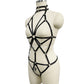 Hot Womens Black Bodysuit Sexy Bdsm Lingerie Harness Chubby Teddy