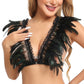 Intimate Sexiest Bra Latina Bdsm Harness Lingerie Feather Bra