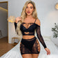 Intimate Sexy Black Dress Nasty Sexy Mesh Lingerie sheer