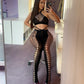 Intimate Sexy Bodystocking Latina Sexy Crotchless Lingerie Mesh Bodysuit