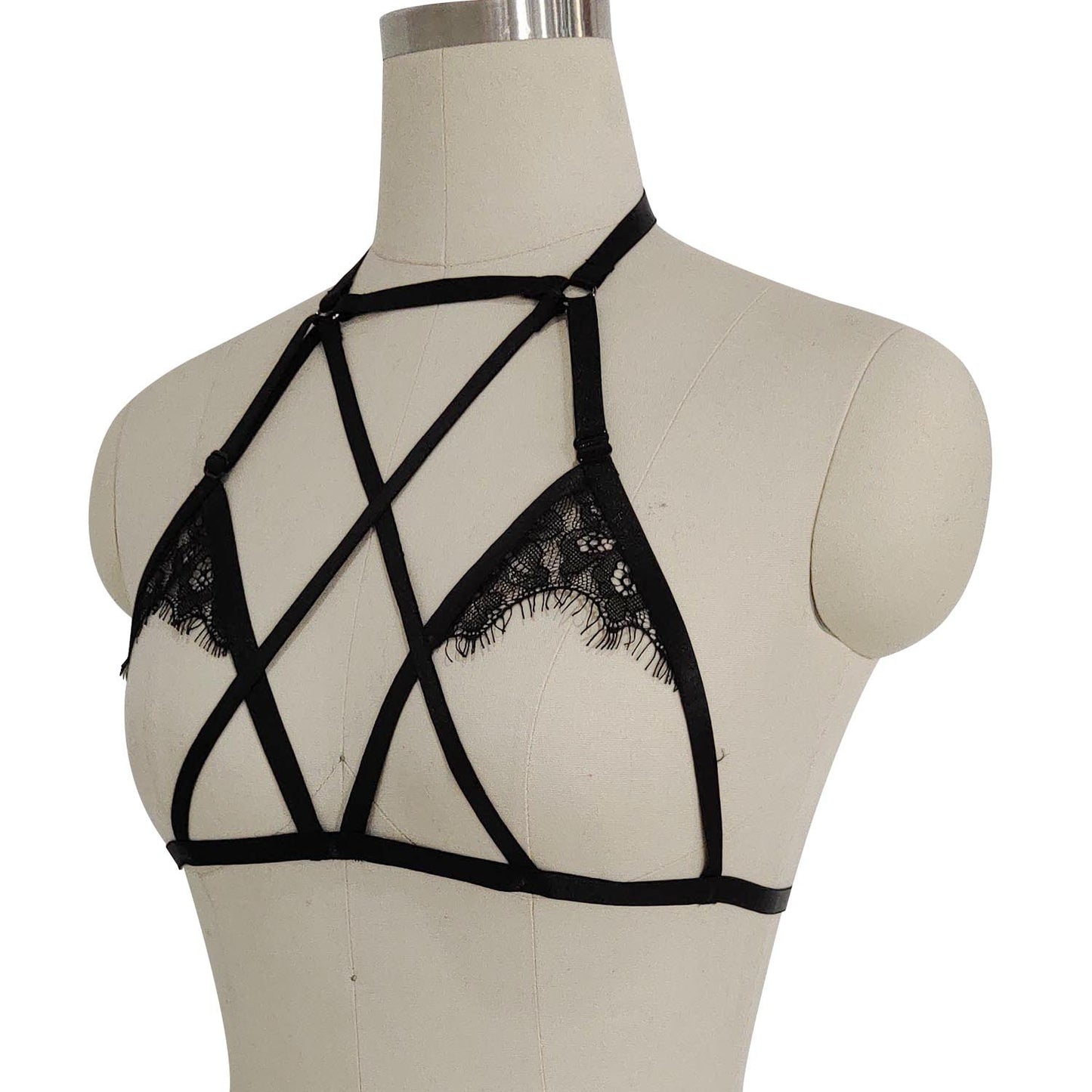 Intimate Sexy No Bra Latina Body Harness Lingerie