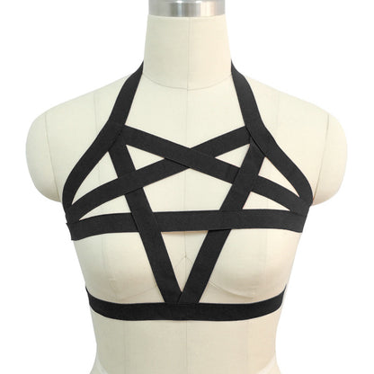 Intimate Sexy No Bra Latina Bondage Harness Lingerie