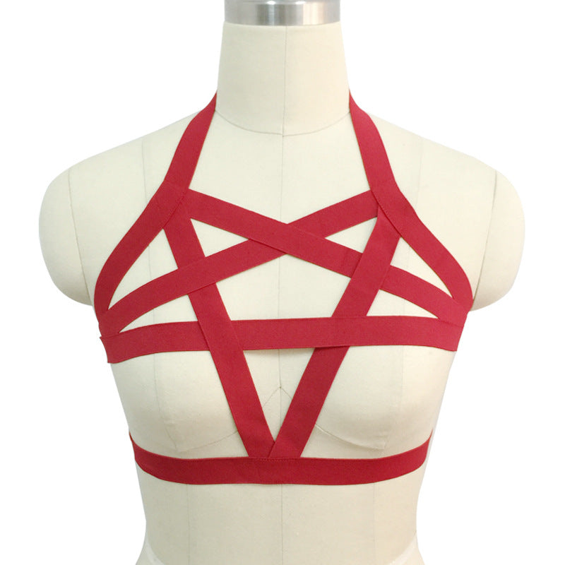 Intimate Sexy No Bra Latina Bondage Harness Lingerie