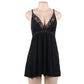 Lace Black Babydoll Dress Nude lingerie for older women Black Chemise