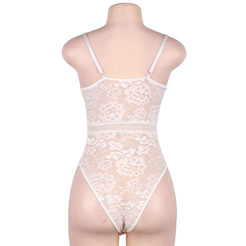 Lace Corset Bodysuit Hot Sexy Mature Lingerie Women Teddy