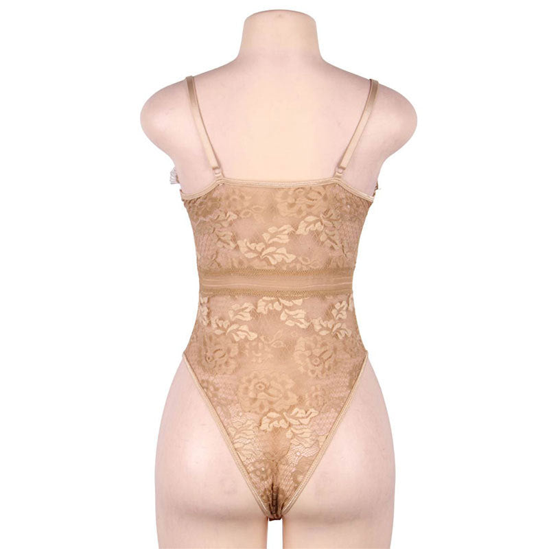 Lace Corset Bodysuit Hot Sexy Mature Lingerie Women Teddy