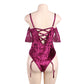 Lace Sequin Bodysuit Slutty mature women lingerie Sexy Teddy