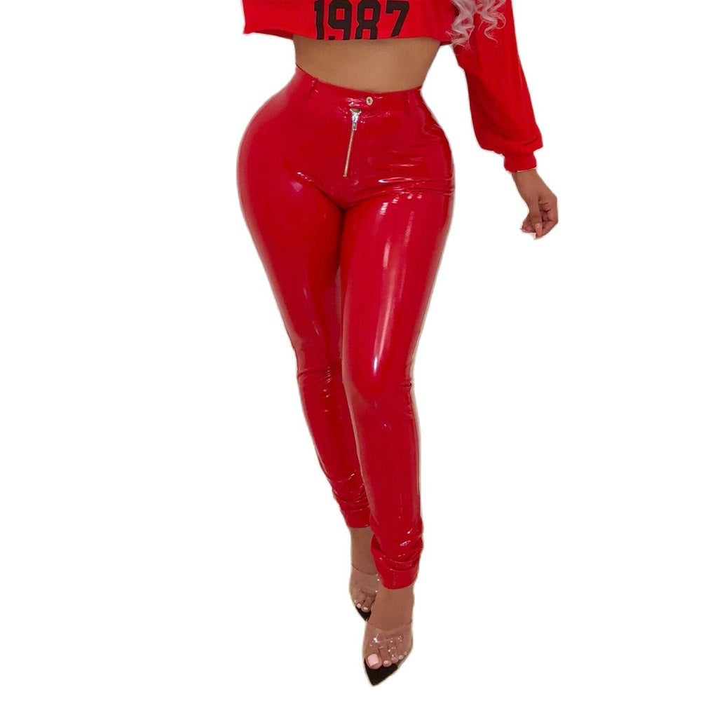 Latex Pants Sexy Leather Lingerie Submissive Legging