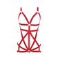 Latina Black Bodysuit Women  Sexy Harness Lingerie Revealing Teddy