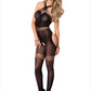 Latina Bodystocking Crotchless Nasty Mesh Sheer Lingerie Crotchless Bodysuit