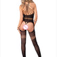 Latina Bodystocking Crotchless Nasty Mesh Sheer Lingerie Crotchless Bodysuit