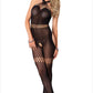 Latina Bodystocking Crotchless Nasty Mesh Sheer Lingerie Crotchless Bodysuit