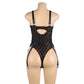 Latina Open Back Bodysuit See Thru mature wife lingerie Naughty Teddy