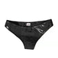 Latina Panties Crotchless Black Leather Lingerie