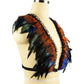 Latina Sexy No Bra Intimate Body Harness Lingerie Feather Bra