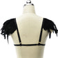 Latina Strappy Bra Intimate Sexy Harness Lingerie Feather Bra