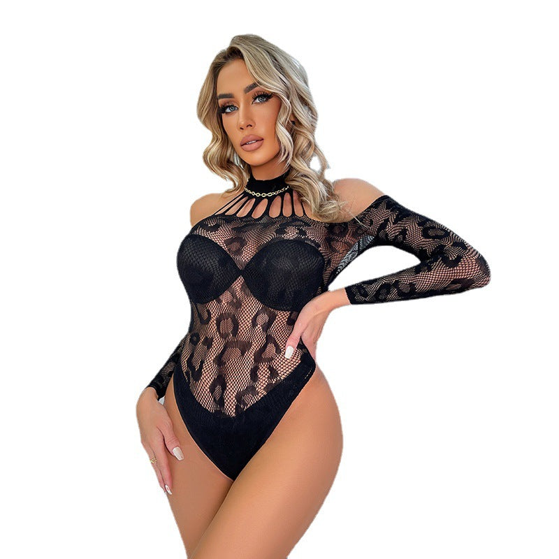 Latina White Bodysuit Intimate Lingerie Mesh Nasty Teddy