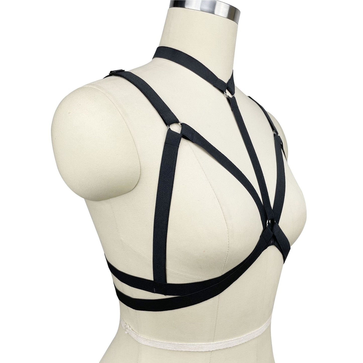 Nasty Bra for Sexy Couples Black Body Harness Lingerie