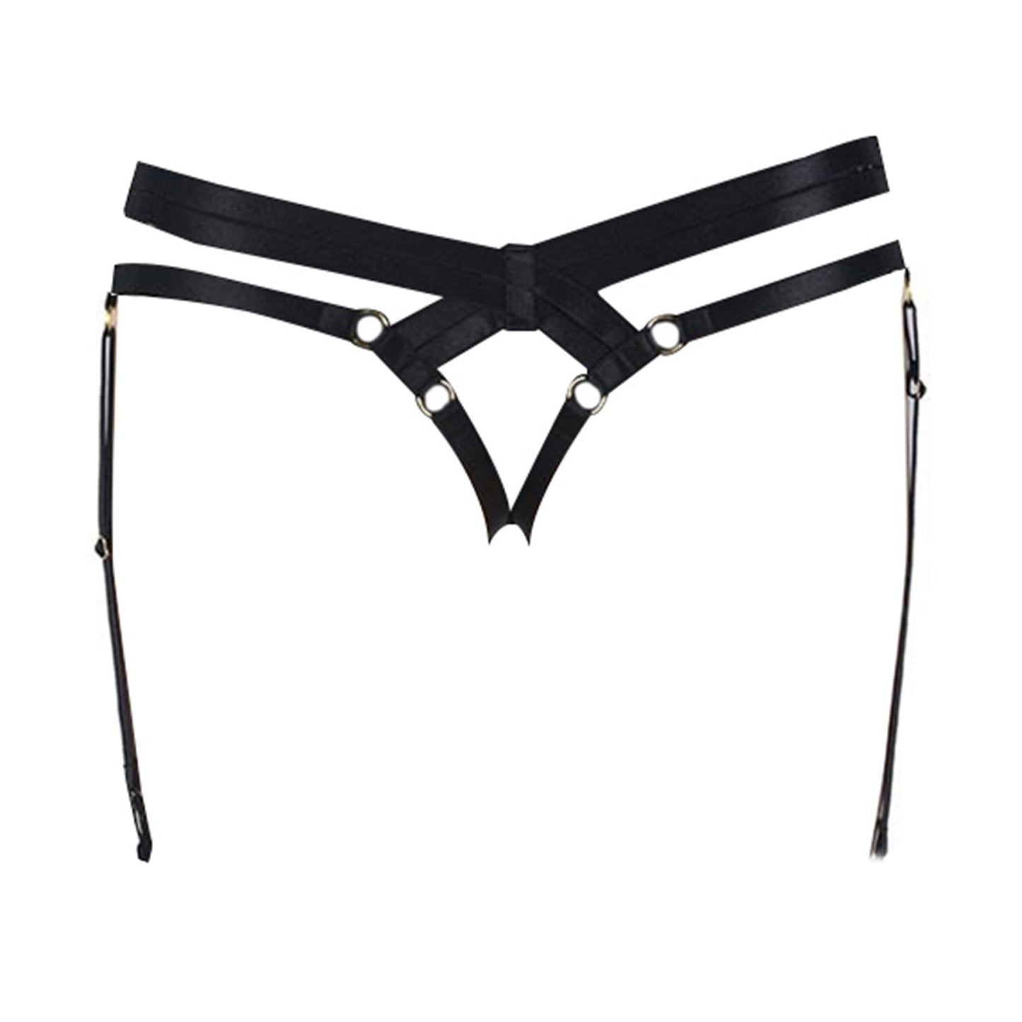 Nasty Garter Belt Plus Size Couples Black Body Harness Lingerie