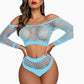 Nasty Lingerie Sets Couples Mesh Sheer Lingerie Latina Bra Panties