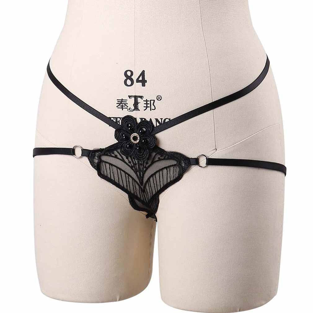 Nasty Modeling Crotchless Panties Couples Bondage Harness Lingerie Revealing Thong