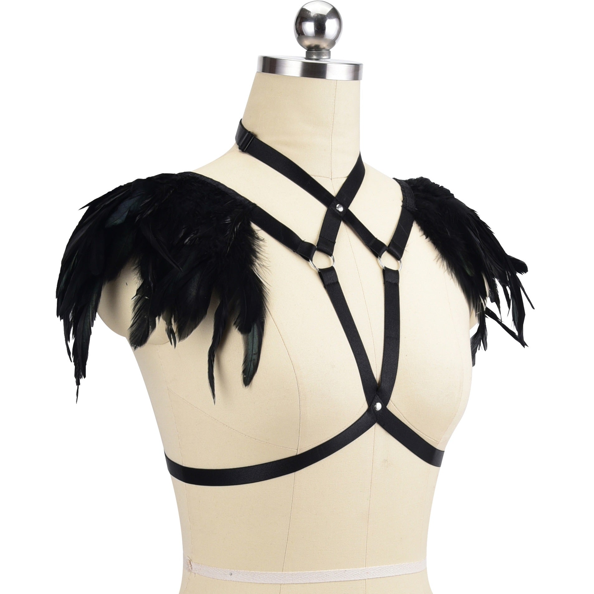 Nasty Sexiest Bra Couples Bdsm Harness Lingerie Feather Bra