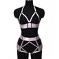 Nasty Sexy Blonde Lingerie Set Women  Bdsm Lingerie Harness Naughty Bra Panties