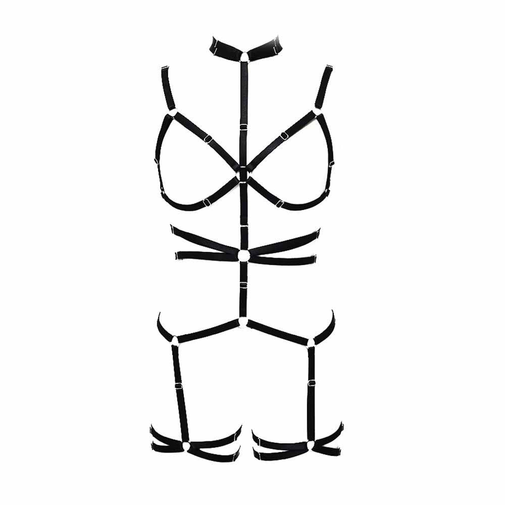 Nasty Sexy Bodysuit Revealing Bdsm Lingerie Harness Women  Teddy