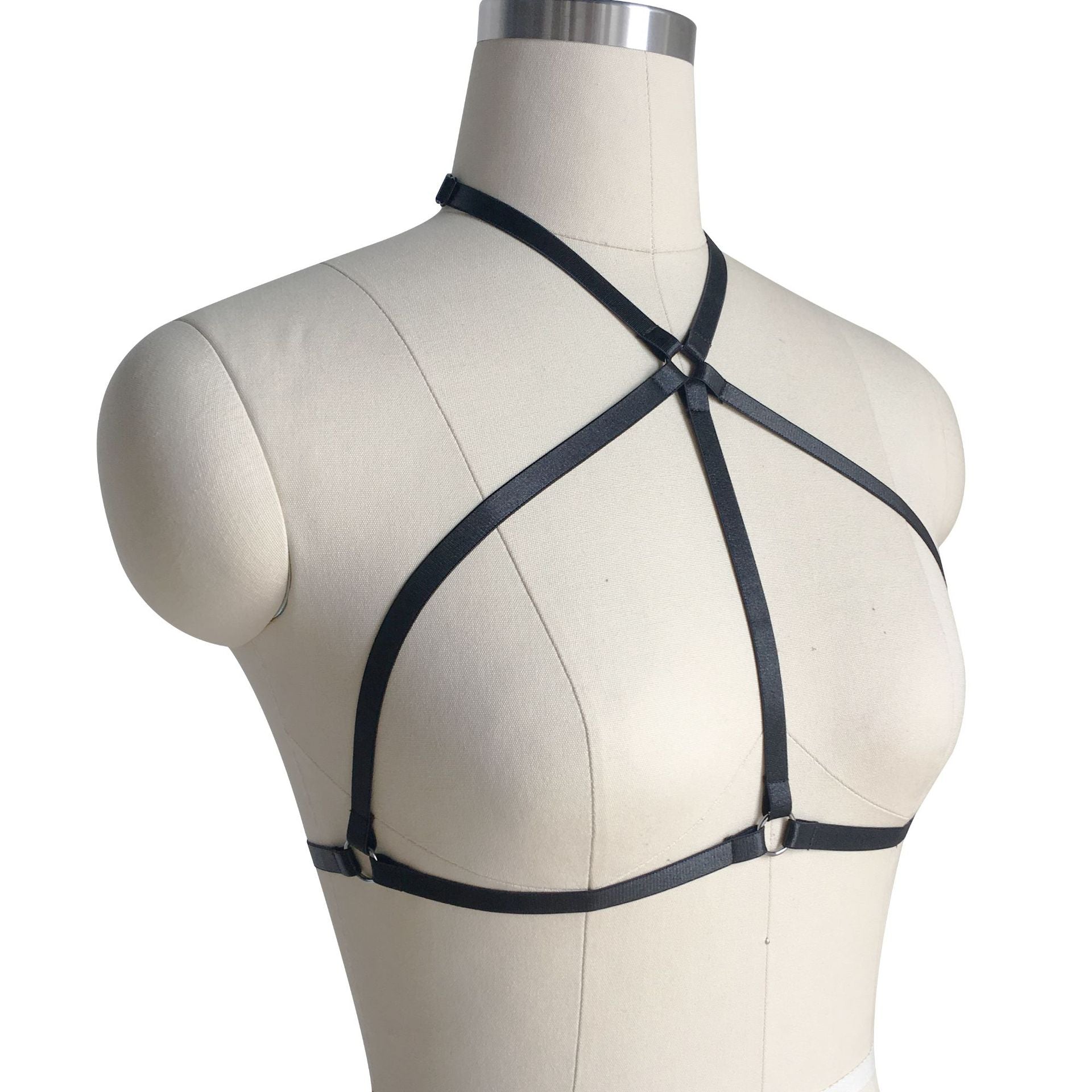 Nasty Sexy No Bra Couples Bondage Harness Lingerie