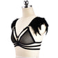 Naughty Bra Straps Wife Bdsm Lingerie Harness Feather Bra